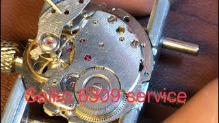 Seiko 6309 service part 2 [upl. by Nnylrefinnej727]