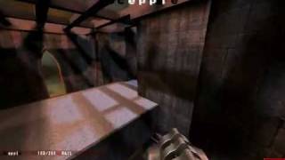 Quake 3 q3dm6 bridge to rail jump [upl. by Elumas]