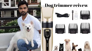 DOG TRIMMER REVIEW from Amazon  Petology Pet Hair Trimmer Dogs amp Cats Grooming Machine Wireless [upl. by Larisa]