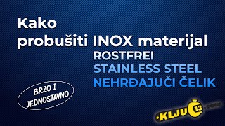 Kako probušiti inox materijal lako i jednostavno  Ključ 13 [upl. by Ahsiekat]