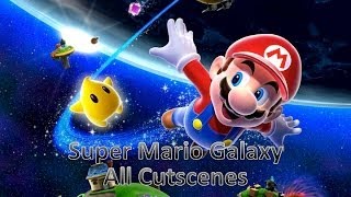 All Super Mario Galaxy Cutscenes HD [upl. by Eiveneg]