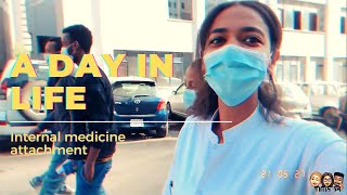 A day in the life of a Medical student Internal medicine rotation [upl. by Yekcin]