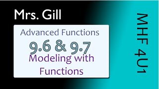 MHF4U 9697 Modelling with Functions [upl. by Kilan]