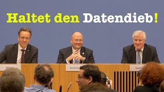 Seehofer BKAChef Münch amp BSIChef Schönbohm zum Datendiebstahl  BPK 8 Januar 2019 [upl. by Henig]