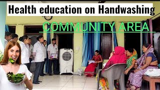 Helth education on Hand washing  community postingGiving health education to the Nursing students [upl. by Padget635]