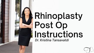 Rhinoplasty Postoperative Care Instructions [upl. by Linn720]