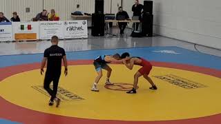 RINGEN Gruppenoberliga Nord 2024  Freistil  61 kg  Asaad A WKG  Hoppe N KG Südthüringen II [upl. by Aredna]