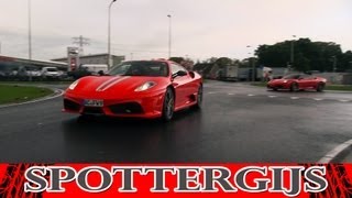 Ferrari 430 Scuderia vs F430 revlimiter acceleration [upl. by Ahseik]