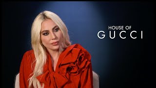 Interview Lady Gaga talks House of Gucci amp doing research on Patrizia Reggiani without meeting her [upl. by Tuppeny648]