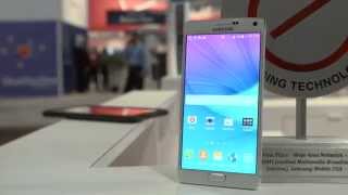 Samsung Galaxy Note 4  CTIA 2014 [upl. by Marlen]