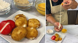 Tik Tok Deep Fried Cheese Babybel [upl. by Tniassuot30]