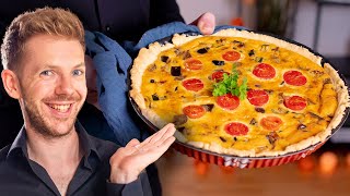 Noch Gemüse zuhause Dann mach dir dieses Quiche Rezept [upl. by Adaurd]