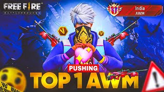 I GOT INDIAS TOP 1 AWM BADGE 😱 AFTER KILLING MANY V BADGE YOUTUBER 😎 GARENA FREE FIRE [upl. by Wilek253]