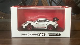 Welcome 2024 Unboxing a Porsche 911 992 GT3 RS by MinichampsTarmac Works [upl. by Virnelli889]