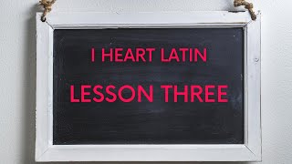 I HEART LATIN  LESSON 3 The 3rd Declension Appositives and the word “there” [upl. by Lleraj]