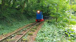 Feldbahn Grauerort Kipplorenzug mit der OampK Rl1c [upl. by Itin]