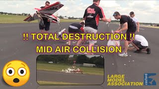 Az Aerosports 3D Model Aircraft  Midair RC plane crash  LMA Cosford 2019 [upl. by Rintoul]