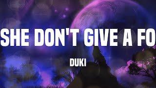 Duki  she dont give a fo❤ Letra [upl. by Bowes]