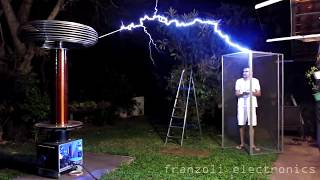 Sandstorm by Darude Meets Musical Tesla Coil Bobina de Tesla [upl. by Redle]