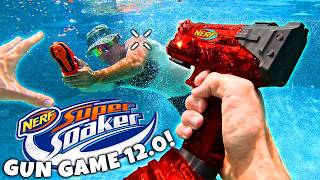 NERF GUN GAME  SUPER SOAKER EDITION 120 Nerf First Person Shooter [upl. by Lramaj330]