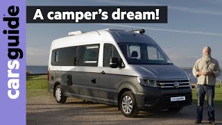 Volkswagen Crafter Kampervan 2024 review JaycoVW partnership produces Australias best camper van [upl. by Rawdin]