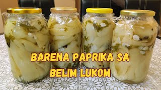 Barena paprika sa belim lukom  Zimnica koja se ne propušta [upl. by Ninahs]