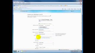 Как создать свой Windows Live ID [upl. by Casimire]