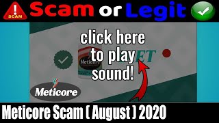 Meticore Scam August 2020 See If It Is Legit  Scam Adviser Reports [upl. by Ueihttam]