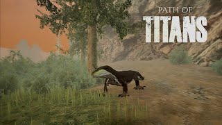 Megalania Gameplay  Path of Titans MOBILE [upl. by Ennyrb228]