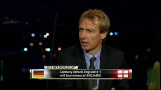 Jurgen Klinsmann on England [upl. by Miehar]