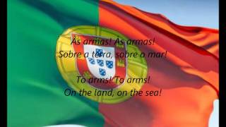 Portuguese National Anthem  quotA Portuguesaquot PTEN [upl. by Erdda23]