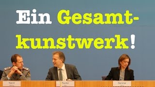 Ein Gesamtkunstwerk  Komplette Bundespressekonferenz vom 7 Dezember 2016 [upl. by Airotel175]