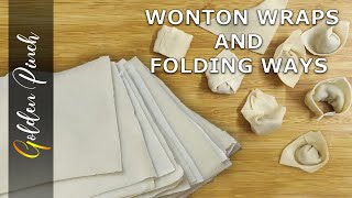 Perfect Eggless Wonton and Dumpling Wrappers recipe and 8 way to fold Wonton Sheet  Very Easy video [upl. by Ojimmas]