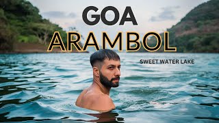 Explored this HIDDEN PLACE of GOA😱  Arambol Beach SWEET WATER LAKE  Surfing in Goa🏄🏻‍♂️ [upl. by Germaun589]