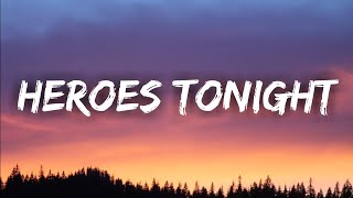 Heroes Tonight  Janji feat Johnning Lyrics [upl. by Ahsinroc]