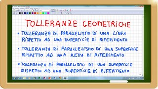 tolleranze geometriche di parallelismo linea superficie superficie linea e superficie superficie [upl. by Areht]