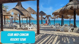 Vibrant Escapes  Club Med Cancun AllInclusive Resort Tour  Trips with Angie [upl. by Ajidahk454]