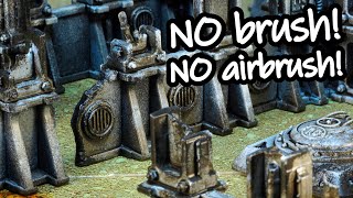 The ultimate cheat technique to paint terrain and ruins FAST [upl. by Esta401]