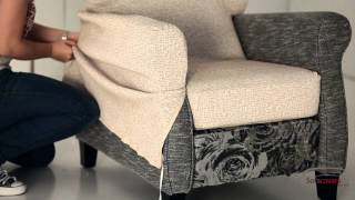 How to install a reclining armchair cover [upl. by Aduhey]