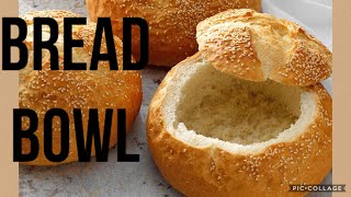 How to make homemade bread bowl Easy Italian bread bowlPanera Style [upl. by Takakura]