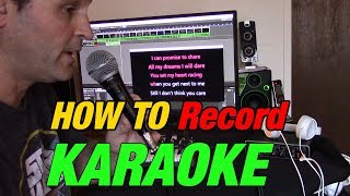 How to Record Karaoke while watching and singing along [upl. by Lleznov70]