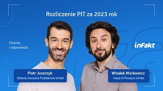 Rozliczenie PIT za 2023 rok – poranny live z ekspertami inFaktu 💡 [upl. by Saidee]