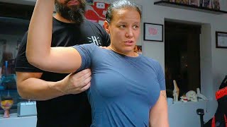 WWE Superstar SHAYNA BASZLER gets HARDEST NAPRAPATHY Therapy [upl. by Descombes566]