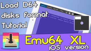 How to load D64 disks format in Emu64 XL iOS 💾 ios emulator commodore64 [upl. by Ahseiyn956]