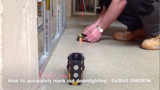 How To Mark Out Down Lighting Positions  DeWalt DW089K [upl. by Bat]