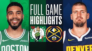 CELTICS vs NUGGETS  NBA ABU DHABI GAMES  FULL GAME HIGHLIGHTS  October 4 2024 [upl. by Savill]