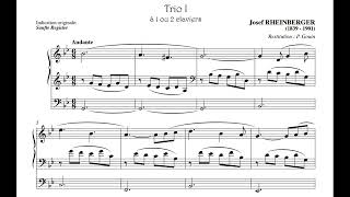 J G Rheinberger  Trio n1 in Sol minore Op49 [upl. by Eniagrom552]