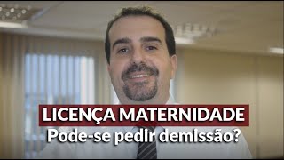 Licença Maternidade Podese pedir demissão 🔴 Alfredo Figueiredo Explica [upl. by Margi998]