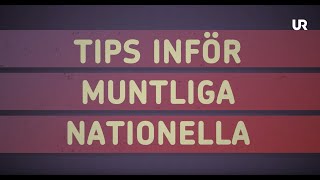 Tips inför muntliga nationella [upl. by Itsrik]