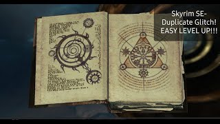 Skyrim SE  How to duplicate Oghma Infinium and easy quick level 2024 WORKS [upl. by Gwendolen]